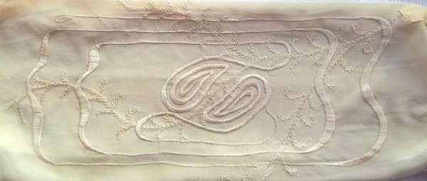 Whitework embroidered blouse: sleeve detail