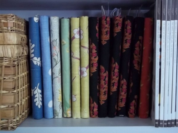 Notebooks covered in various cottons and linens