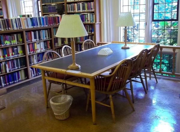 Balliol College Library: the Reading Room with the old chairs