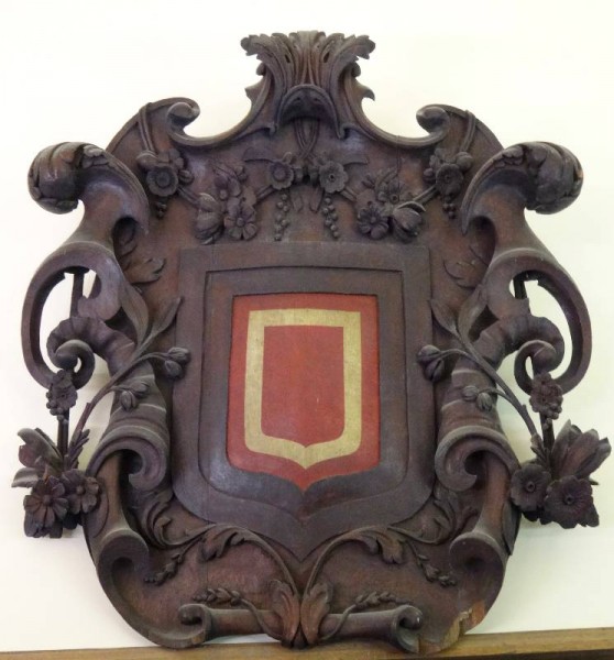 Balliol College Shield above the door in the Old Library