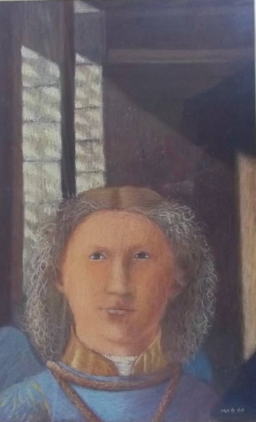 Angel by Clare Belfield (copied in pastel from Piero della Francesca's Madonna di Senigallia in Galleria Nazionale delle Marche, Urbino)