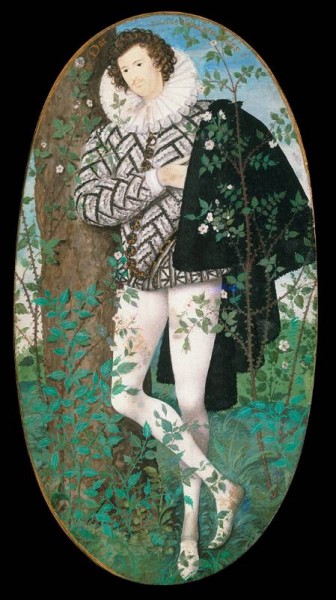 Nicholas Hilliard: Young Man among the Roses (Victoria & Albert Museum, London)