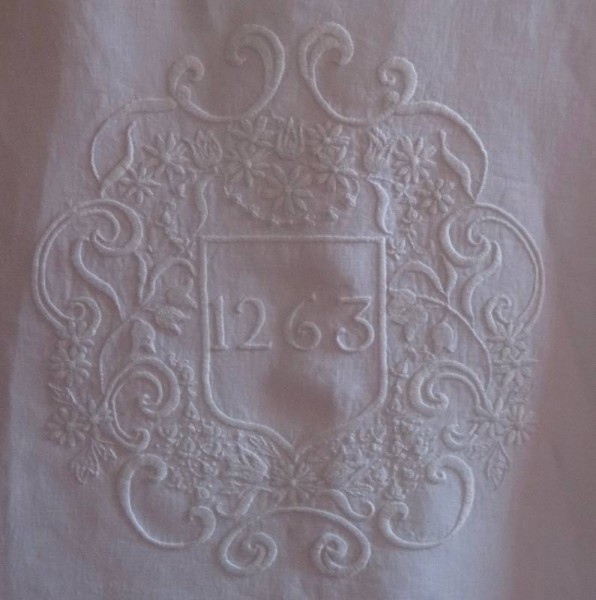 Whitework altar cloth for Balliol Chapel (hand embroidered by Mary Addison)