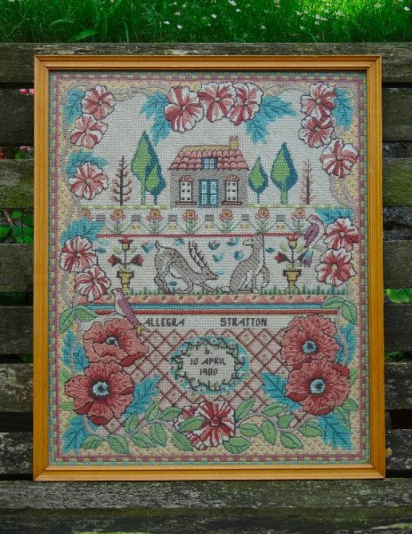 Needlepoint sampler (Glorafilia)