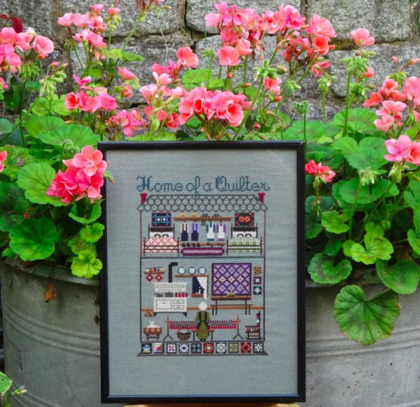 Home of a Quilter: sampler in counted cross stitch