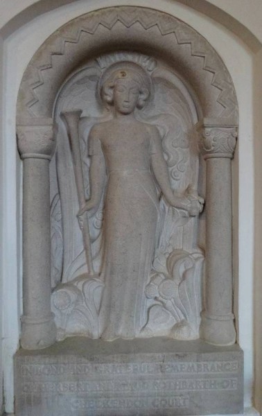 Rothbarth memorial by Eric Kennington Checkendon Church, Oxon