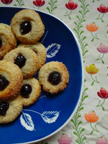 Morello cherry thumbprints