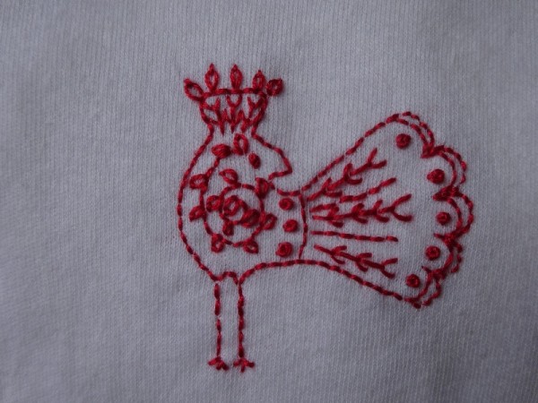 Embroidered bird (Mary Addison)