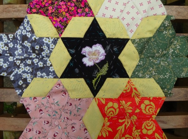 Altar frontal for Ipsden Ch. Oxon: Opium Poppy (hand embroidered by Mary Addison)