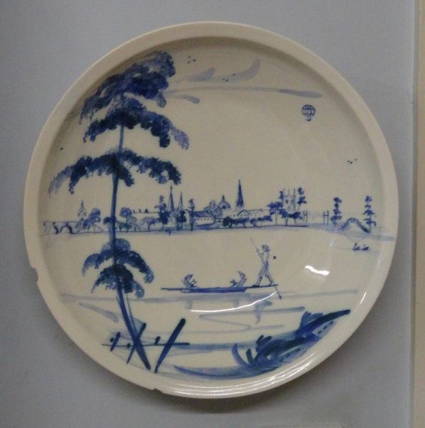 Isis Ceramics bowl showing Oxford as seen from the River Isis (sadly now chipped)