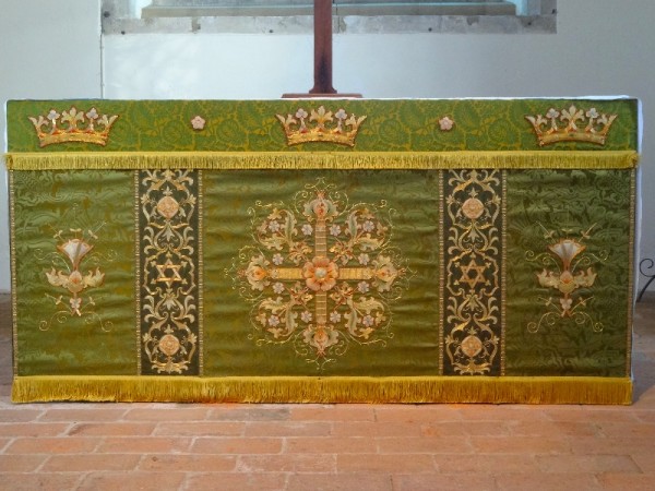 Green altar frontal (North Stoke Church, Oxon.)