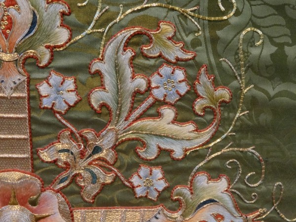 Green altar frontal : detail (North Stoke Church, Oxon.)