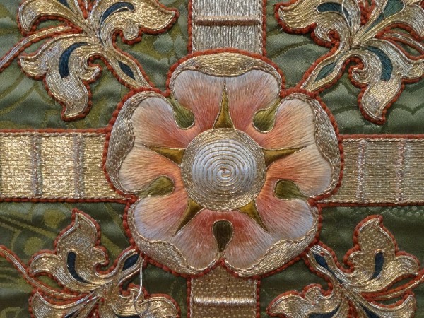 Green altar frontal: detail  (North Stoke Church, Oxon.)