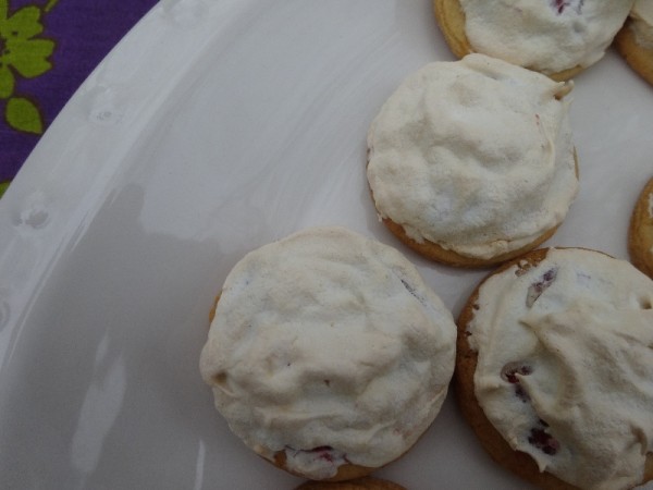Raspberry and lemon cloud biscuits (from Miranda Gore Browne's Biscuit; Ebury 2012)