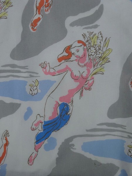 Daphne pursued by Apollo (Laura Ashley reprint of a Duncan Grant fabric)