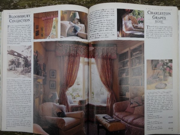 Pages from 1987 Laura Ashley Catalogue showing Bloomsbury Collection