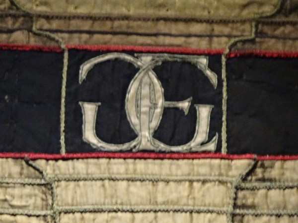 ECC/EGG  (?) Monogram on the Penelope hanging from Hardwick Hall