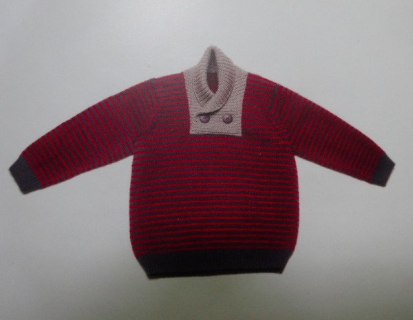 Debbie Bliss striped jumper (Baby Cashmerino Bk 4)