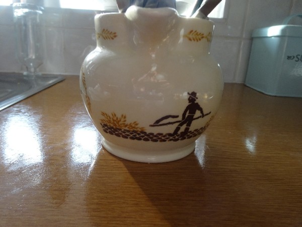 Jug with harvest scene