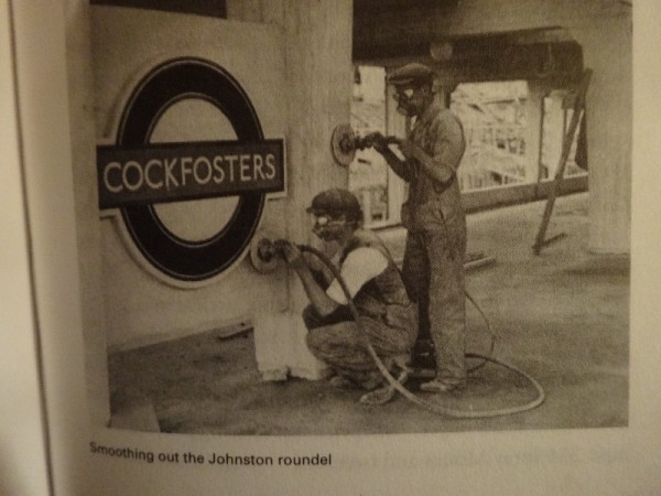 Edward Johnston's underground sign and Underground font (from Simon garfield's Just My Type ; Profile Books, 2010)