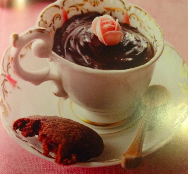 Picture of Nigella's chocolate macaroons taken from the book Nigella Express