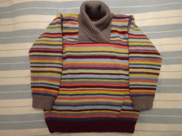 Striped jumper Debbie Bliss baby cashmerino 4