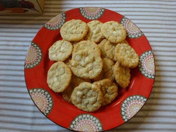 White Chocolate chunk cookies (from 500 Cookies by  Philippa Vanstone; Apple Press 2005) 