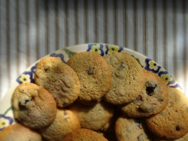 Gooey chocolate and cherry biscuits