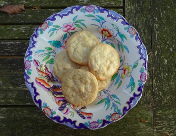 White chocolate chunk cookies (from Philippa Vanstone's 500 cookies  (Apple Press, 2005)