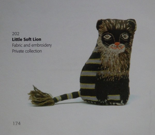 Mary Fedden: little soft lion (from Mary Fedden: Enigmas & Variations by Christopher Andreae: Lund Humphries); pbk 2014)