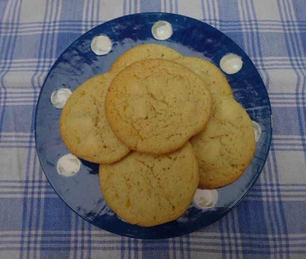 White chocolate  and orange cookies (from Philippa Vanstone's 500 Cookies: Apple Press, 2005)
