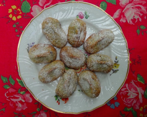 Sour cherry pistachio amaretti  (an Ottolenghi recipe from, I think The Cookbook)