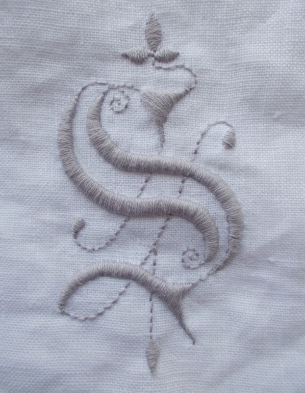 An embroidered alphabet letter s  addison embroidery at the vicarage An embroidered alphabet letter s  addison embroidery at the vicarage